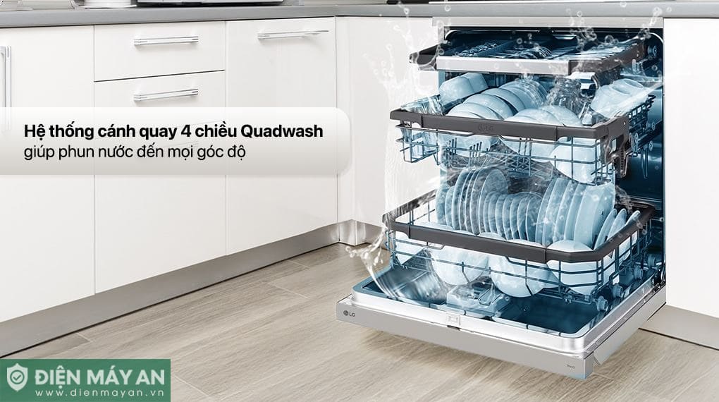 Máy rửa bát độc lập LG LDT14SVA4 (Bạc)